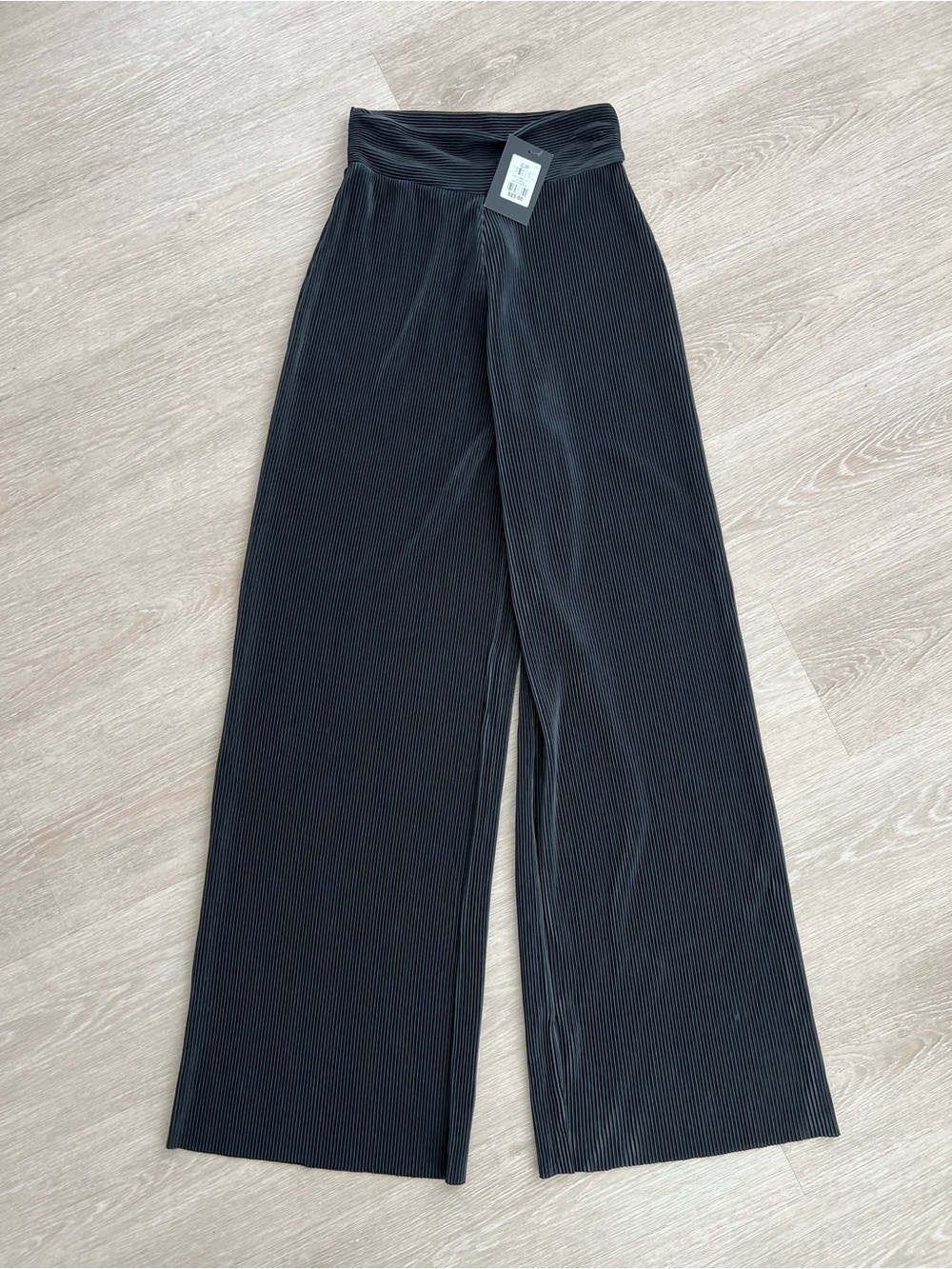 Wide Leg Pleated Lightweight Summer Minimalist Women’s Small Chic Black Pants